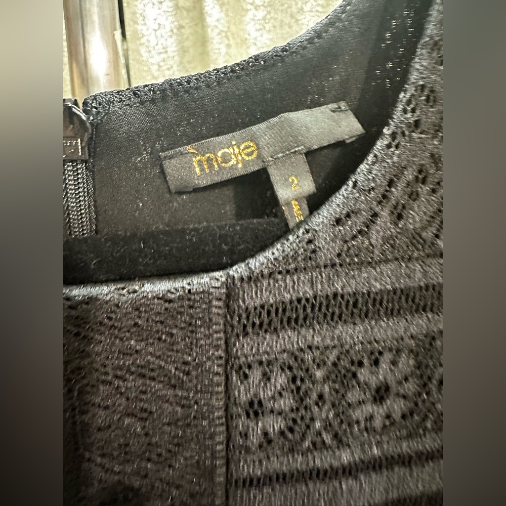 Maje Rafael Black Lace Dress - Picture 6 of 8